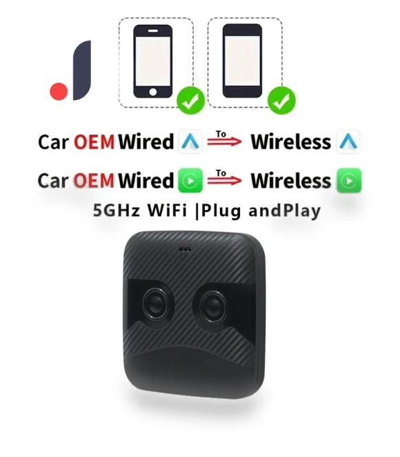 Wireless CarPlay Android Auto Adapter — Car Accessories & Gadgets, Kebidumei