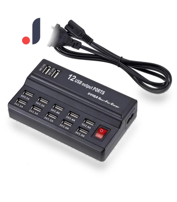60W 12-Port USB Charging Hub — Power Hubs, Build My Home