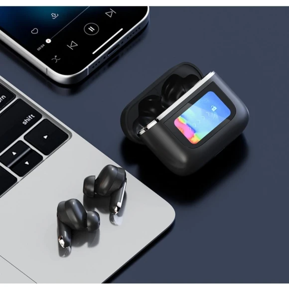 Bluetooth Headset with Active Noise Cancellation — Headsets, QUEED