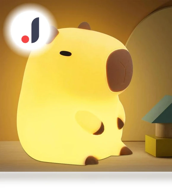 Cute Capybara Silicone Night Light — Night Lights, Exquisite goods home furnishing
