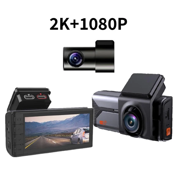 Dual Lens 3.2-inch 2K Dash Cam with WiFi App Connectivity — Dashboard Cameras, JOHO
