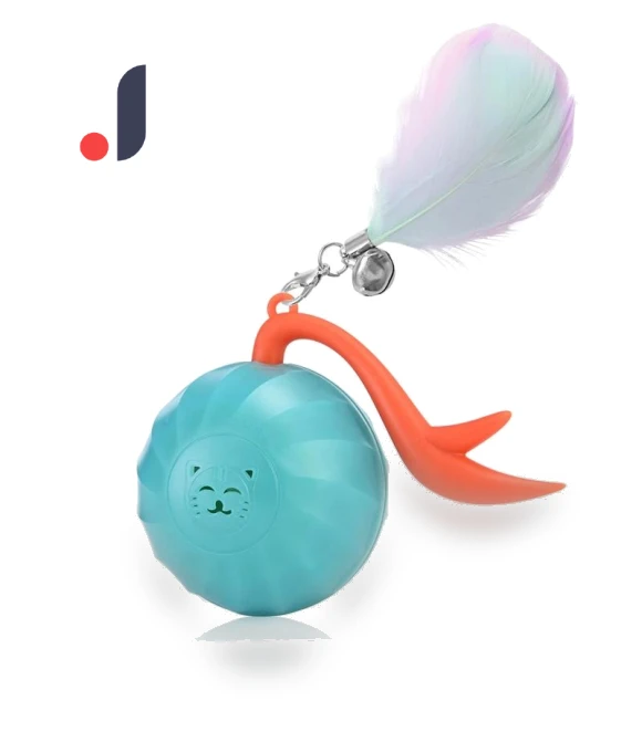 Interactive Cat Toy with Feathers — Cat Playthings, Build My Home