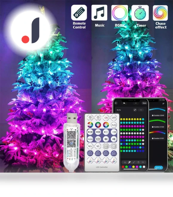 LED String Lights with Phone App — String Lights, YWZT Decorative lights