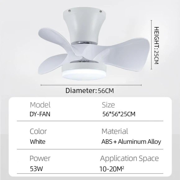 Modern Ceiling Fan with LED Lighting — Ceiling Fan Lighting Solutions, Luminaire Lighting Mall
