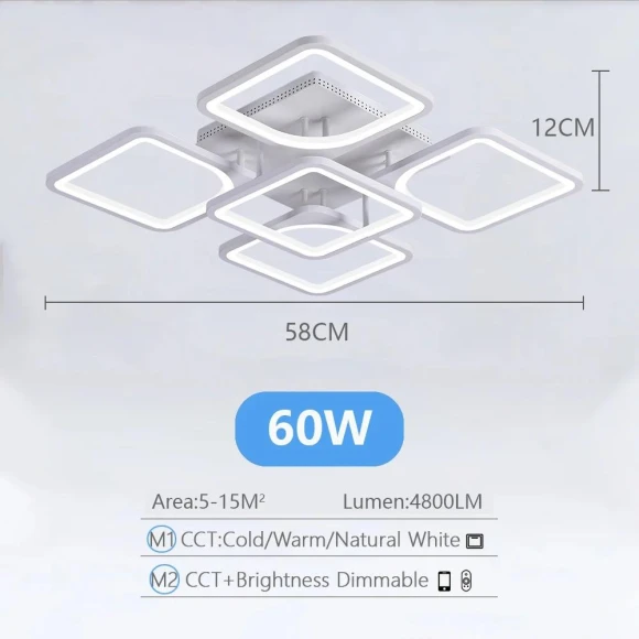 Smart Ceiling Lamp — Overhead Lighting, Home Textile Home Decoration