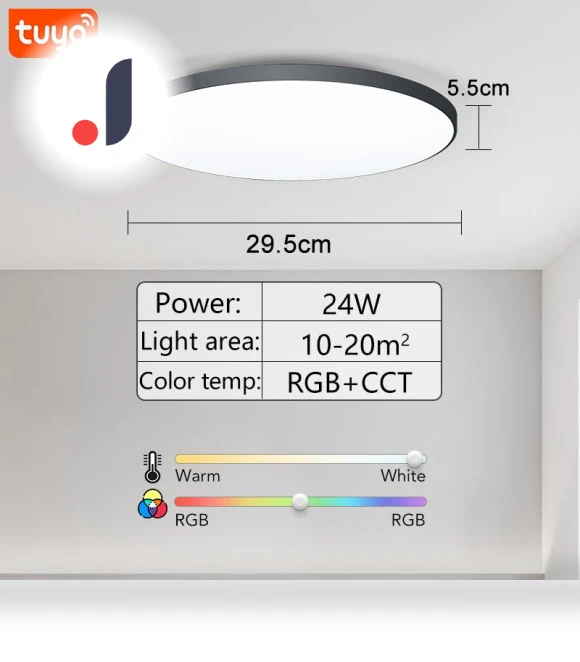 Smart Ceiling Light — Overhead Lighting, Rainbow Rain