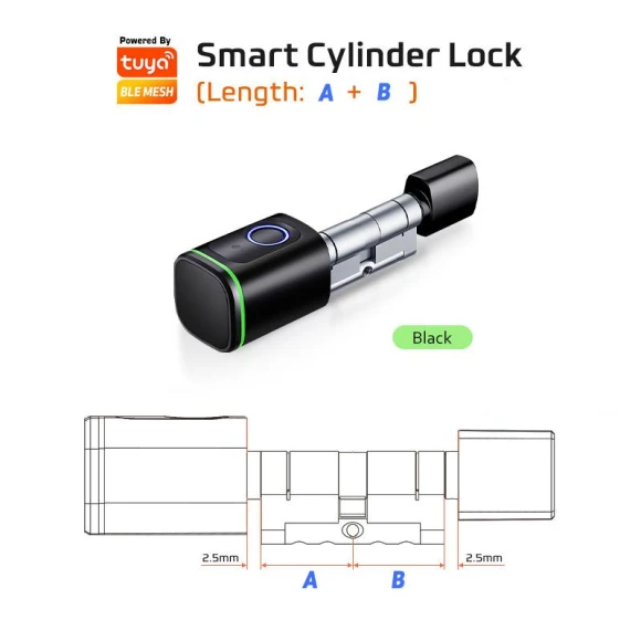 Smart Electronic Door Lock with Fingerprint, APP, Keys, and IC Card Unlock — Smart Home Security, Super Dream Home