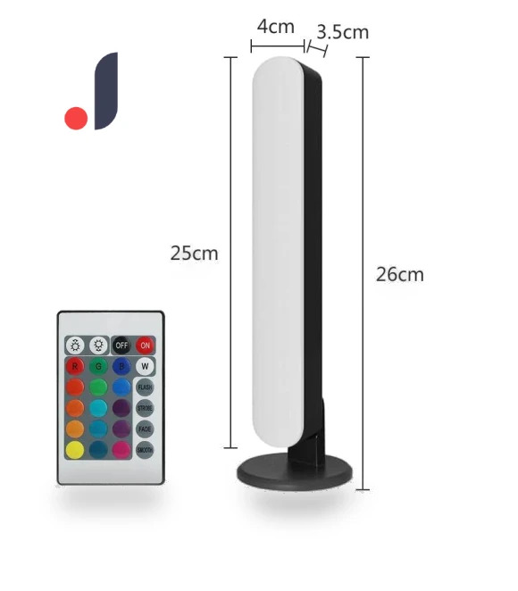 Smart LED Ambient Lamp with Music Sync — Study & Desk Lighting, Good Household Items