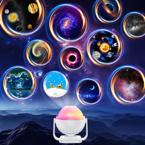 Smart LED Starry Sky Projector Night Light — Night Lights, Rainbow Rain