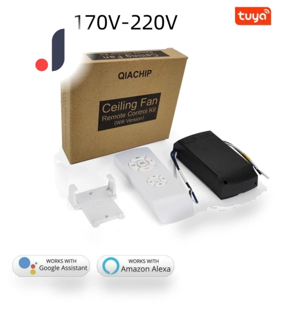 Smart Timing Ceiling Fan Light Remote Controller Kit — Ceiling Fan Wall Controls, Tuya