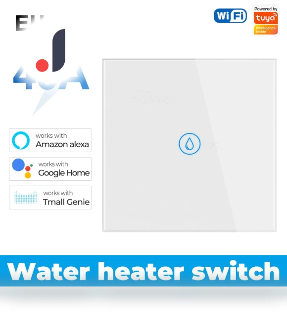 Smart Water Heater Boiler Touch Switch — HVAC Controls, Super Dream Home