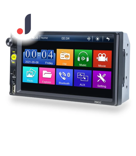 Universal 2 Din 7-inch Touch Screen Stereo Car Radio Multimedia Player — Stereo Receivers, Reakosound