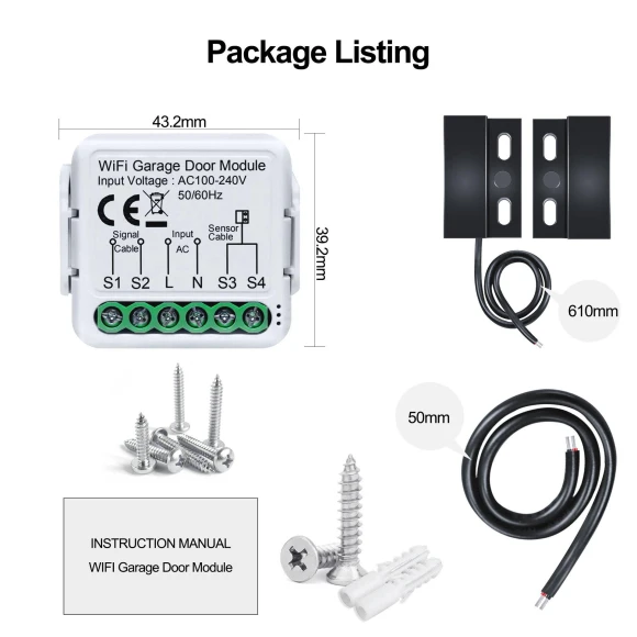 WiFi Garage Door Opener Controller — Smart Home Modules, Super Dream Home