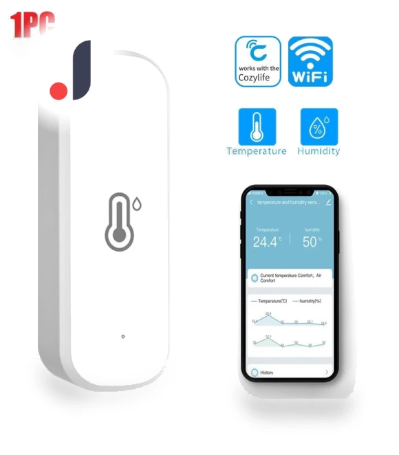 WiFi Temperature and Humidity Sensor — Home Climate Control, HIMO Group