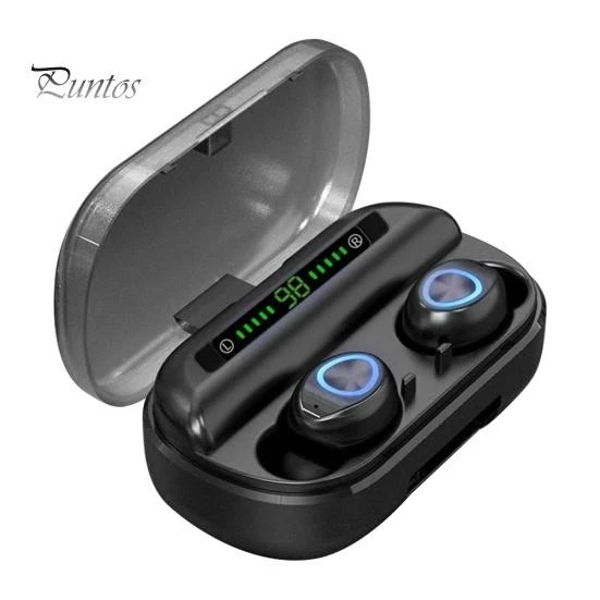 Wireless Bluetooth Earbuds with LED Display — In-Ear Headphones, Puntos Electronics