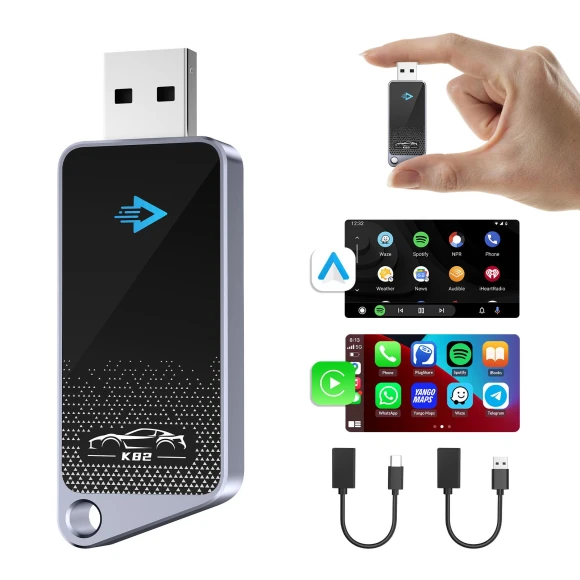 2-in-1 Wireless CarPlay Android Auto Adapter — Car Accessories & Gadgets, Vinde Home