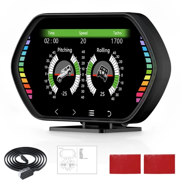 Car HUD Display with OBD2+GPS — Car Accessories & Gadgets, LEEPEE Automotive Parts