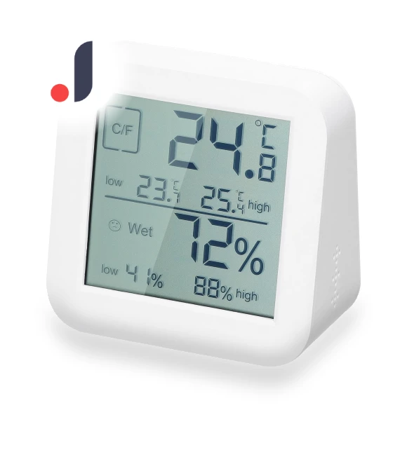 LCD Digital Touchscreen Hygrothermograph — Home Climate Control, Seahorse Home