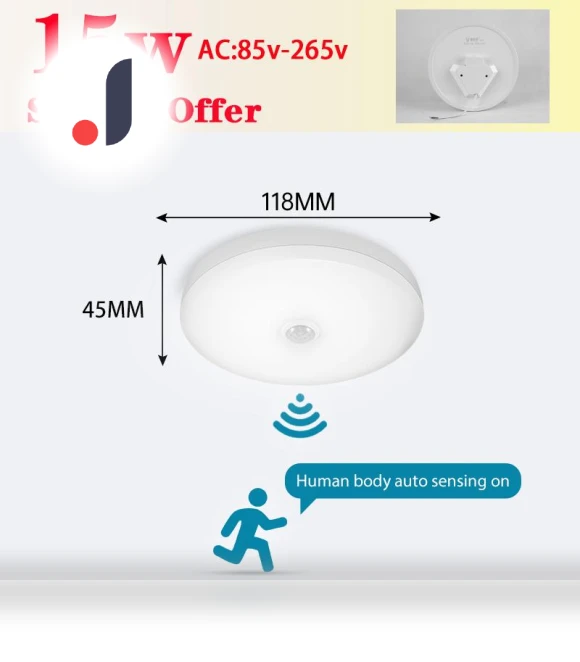 LED Ceiling Light with Motion Sensor — Overhead Lighting, AE Selection