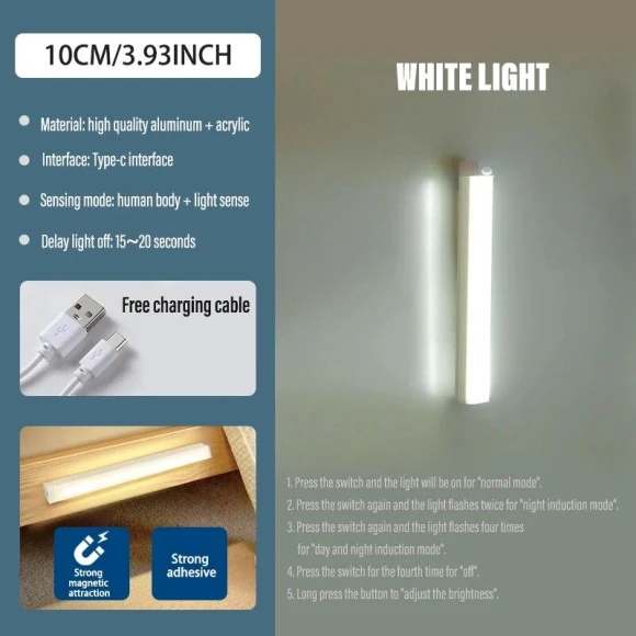 Magnetic Smart Sensor Cabinet Light — Night Lights, Build My Home