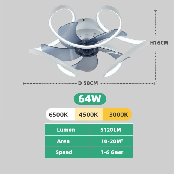 Modern Ceiling LED Light Fixture with Fan — Ceiling Fan Lighting Solutions, Seahorse Home