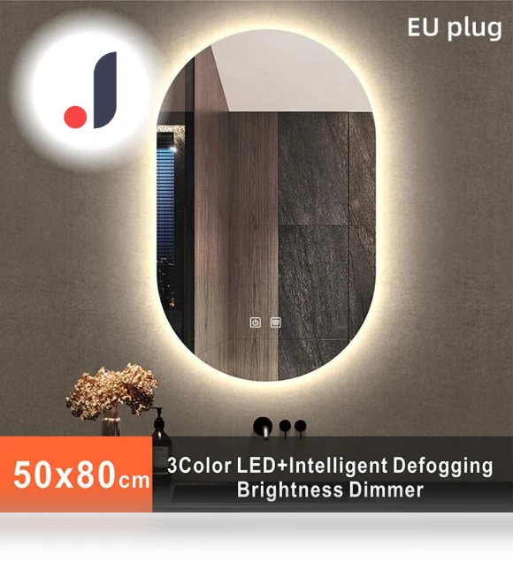 Oval Smart Mirror for Bathroom — Mirrors, Vinde Home
