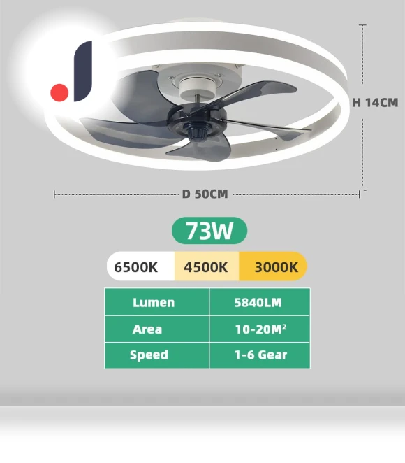 Smart Ceiling Fan with Light — Ceiling Fans & Accessories, Seahorse Home