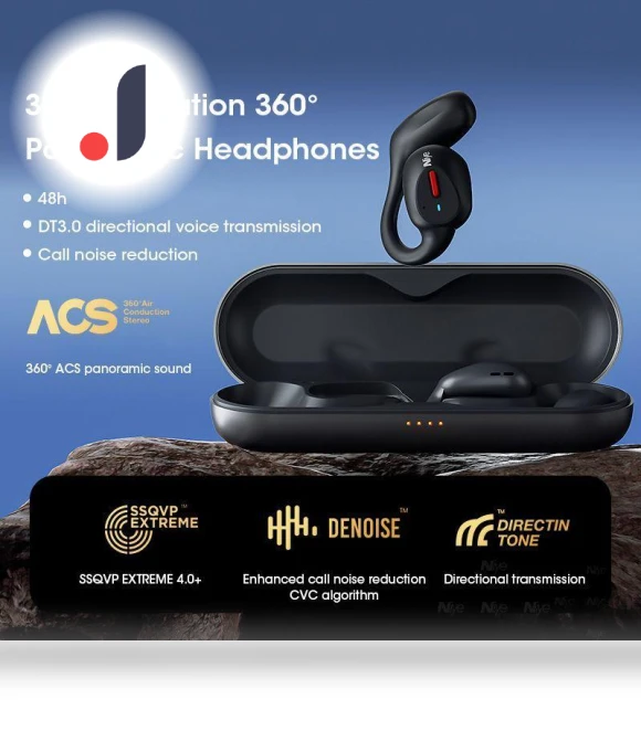 Smart Headset with Noise Cancellation — In-Ear Headphones, Vinde Home