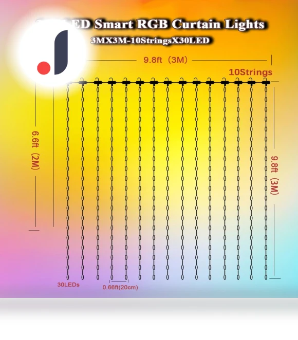 Smart LED Window Curtains — Treatment Sets, AE Selection