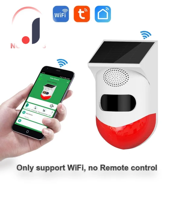 Smart WiFi Infrared Motion Detector with Solar Power — Motion Sensors, Comfort Homeware