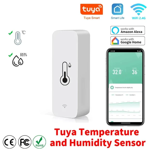 Temperature and Humidity Sensor — Home Climate Control, Homeware Essentials