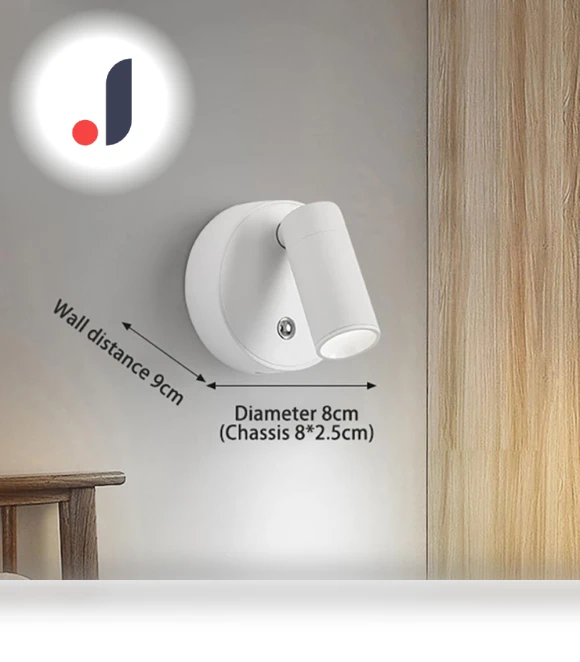 Touch-Controlled LED Wall Light — Wall Lighting, Seahorse Home