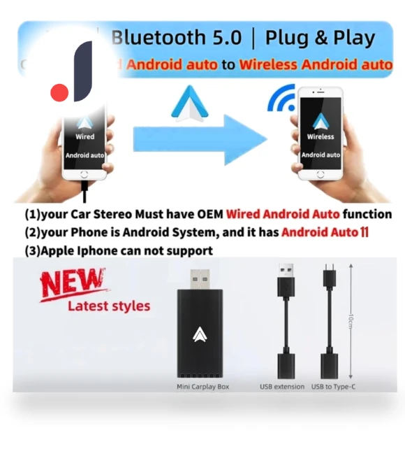 Wireless Android Auto Adapter — Phone Accessories, Happy Home Mall