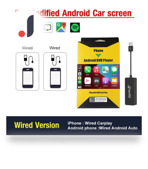 Wireless Car Adapter for Android Carplay — Stereo Receivers, 888 Auto Parts Town