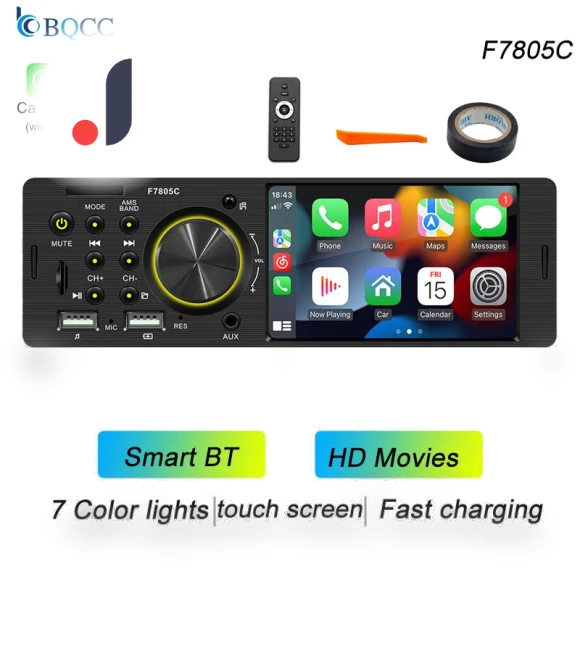 1 Din 4.1-inch Touch Screen Car Radio — Car Installation Essentials, Auto Launcher