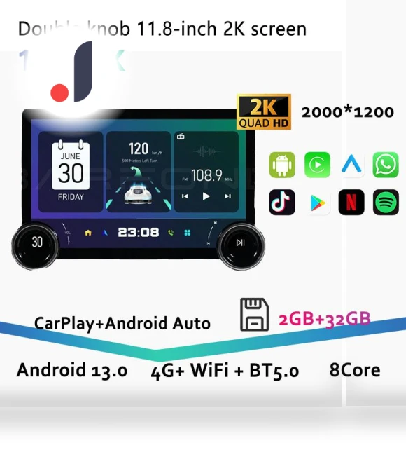 11.8-inch Android Car Radio — Stereo Receivers, Auto Launcher