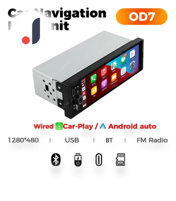 1Din MP5 Car Stereo Receiver — Stereo Receivers, Auto Launcher
