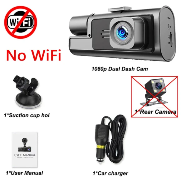 3-channel WIFI Dash Cam — Dashboard Cameras, Auto Accessories Home