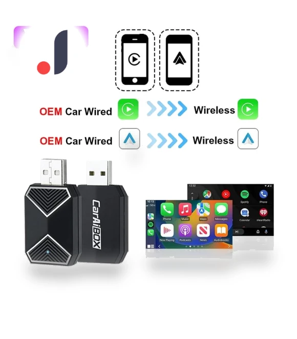 3 in 1 Smart Box Wireless Carplay Android Auto Adapter — Phone Accessories, Auto Accessories Home