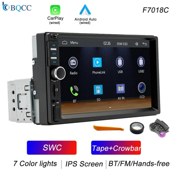 7-inch IPS Touchscreen Car Player — Stereo Receivers, Auto Launcher
