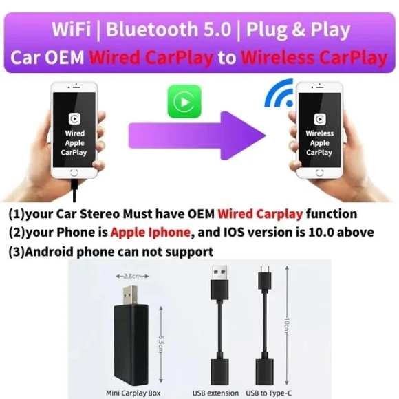 AI CarPlay Adapter for Factory Car Stereo — Car Accessories & Gadgets, Auto Accessories Home