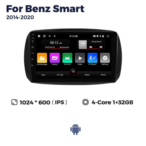 Android Car Multimedia Player — Stereo Receivers, Auto Launcher