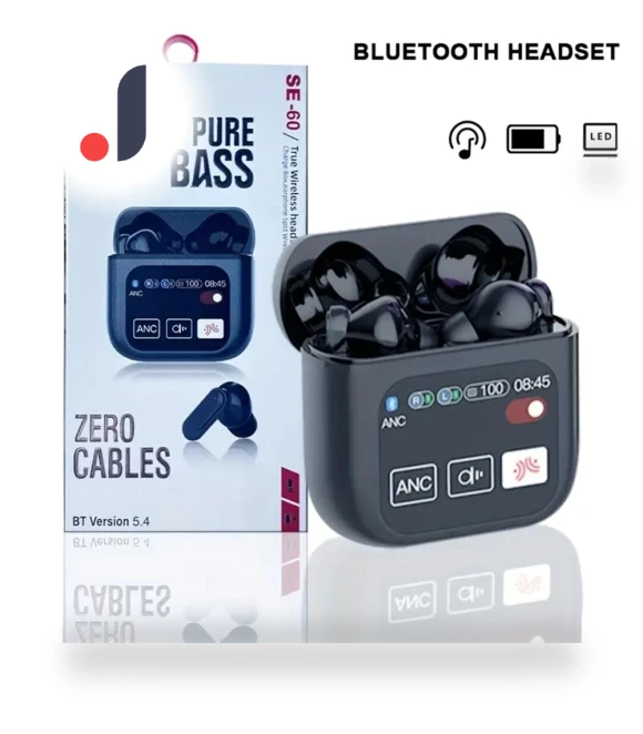 Bluetooth Headphones with Active Noise Cancellation — Over-Ear Headphones, Junmaocun