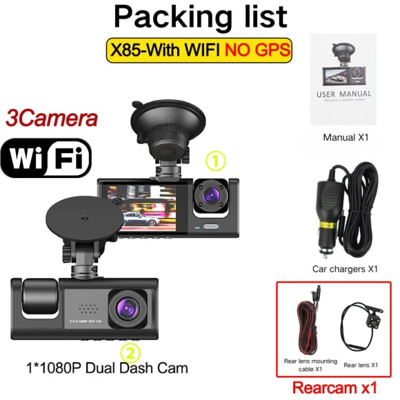 GPS 1080P Dash Cam — Dashboard Cameras, Auto Accessories Home