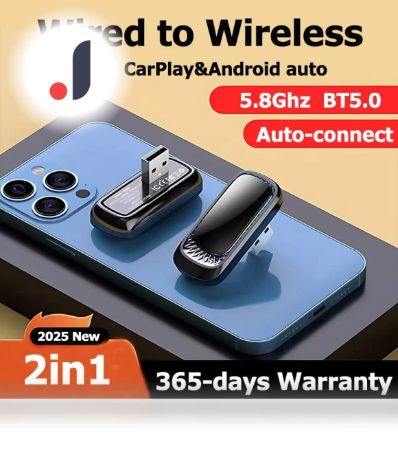 Mini AI Box Carplay & Android Auto Adapter — Car Essentials, Auto Launcher