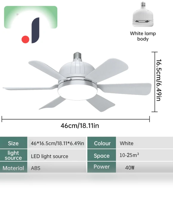 Smart Ceiling LED Light with Fan — Overhead Lighting, Lntelligent Living Hall
