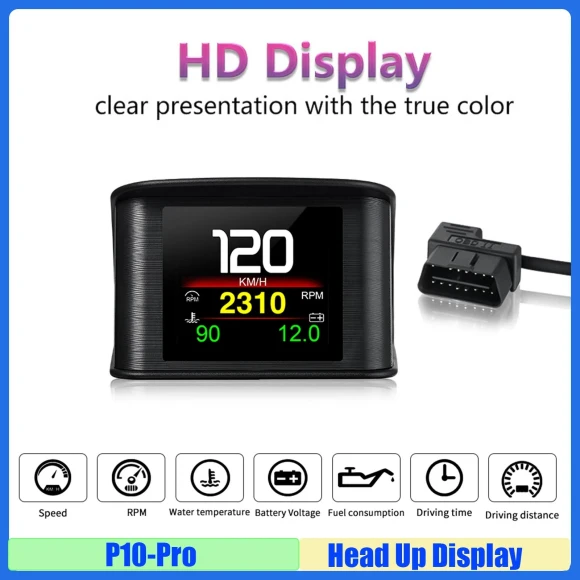 Universal Head Up Display Speedometer — Car Accessories & Gadgets, Auto Launcher