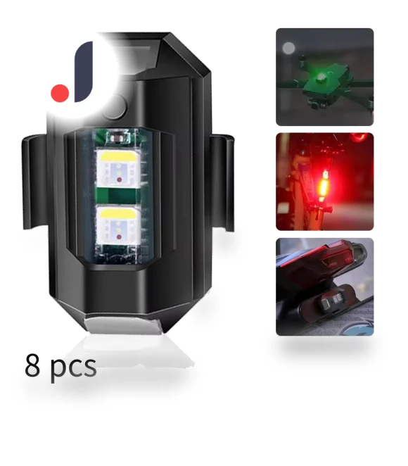 Universal LED Motorcycle Warning Lights — Vehicle Safety Signals, Cars Auto Home
