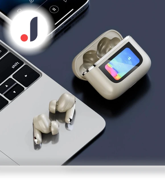 Wireless Earbuds with Color LED Display — In-Ear Headphones, Plus-size underwear Home
