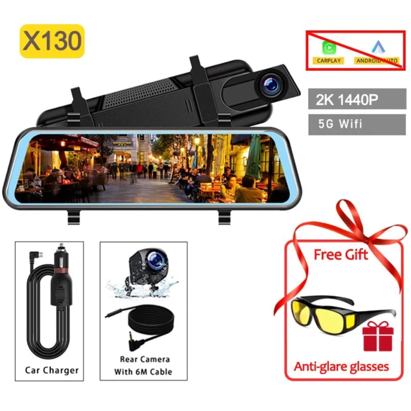 10-inch Mirror Dash Cam — Rearview Cameras for Cars, Auto Accessories Home